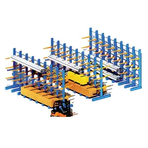 定制仓库储物架悬臂货架，用于电缆卷盘/软管卷盘/钢筋存储