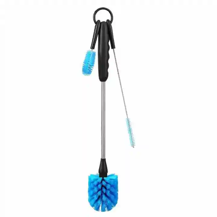 3-in-1 Water Bottle Cleaning Brush Set, Long Handle Water