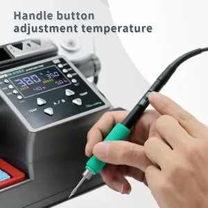 Estación de Soldadura AIFEN A902 con Doble Mango <span class=keywords><strong>C210</strong></span> C245 C115, Plataforma de Retrabajo para Reparación de Placas PCB BGA de Teléfonos, Herramientas de Soldar - Product Image 3