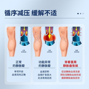 Bas de compression anti-varices Haishen Hainuo, bas de compression de qualité médicale pour hommes et femmes, soins médicaux - Product Image 3