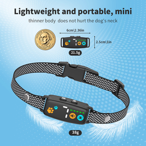 दोहरे सेंसर उच्च संवेदनशीलता मिनी स्टॉप बार्किंग प्रशिक्षण छाल नियंत्रण कॉलर बीप ध्वनि कंपन विरोधी झूठे विरोधी छाल कॉलर - Product Image 3