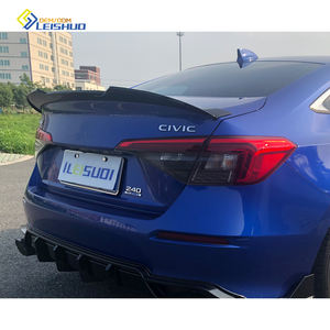 สปอยเลอร์หลังแบบคาร์บอนไฟเบอร์สีดำเงา ABS รุ่นใหม่ปี 2024 ของ Leishuo สำหรับ Honda Civic FE-C รุ่นที่ 11 ปี <span class=keywords><strong>2022</strong></span>+ - Product Image 5