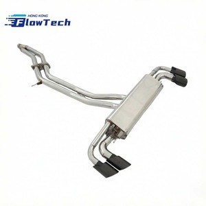 Sistema de Escape Catback Valvetronic de Acero Inoxidable T304 con Tubo de Bajada para Porsche Cayenne E3 9Y0 4.0T V8 - Product Image 4