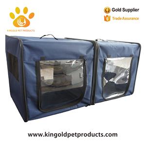 Üretici seyahat taşınabilir katlanabilir köpek sandık seyahat evcil hayvan çantası araba katlanır su geçirmez Pet yumuşak kafes - Product Image 5