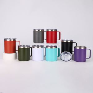 12oz 14oz <b>Insulated</b> Stainless Steel <b>Mug</b> with Handle Portable Office Beer Coffee Cup - Product Image 1