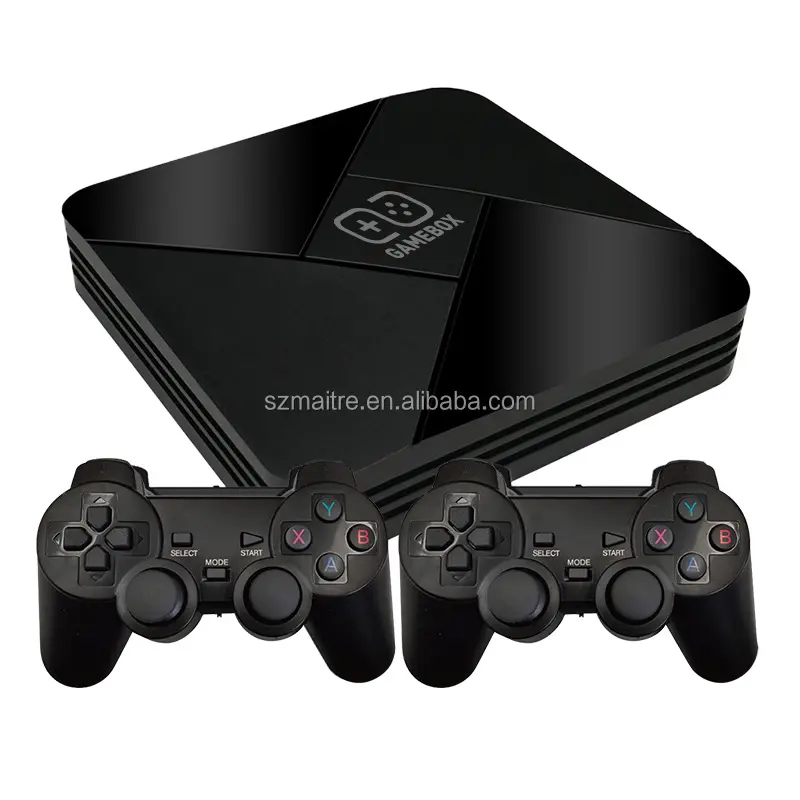 Dual-System 4K TV Game Player Videospiel konsole Drahtloses Gamepad Eingebaute 40000 Spiele 128G TV Box Unterstützung NdS/Ps1/PsP/n64