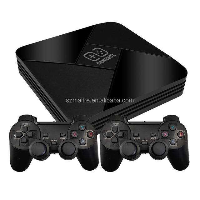 Dual-System 4K TV Game Player Video Game Console Wireless Gamepad Built in 20000+ Games 64G TV Box Support Ps1