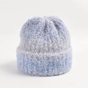 Fluffy Warm Mixed Circle 3D Embroidered Beanie <b>Hat</b> <b>for</b> Men Women Autumn Winter Gradient Knit Travel-Friendly Trend Beanie <b>Hat</b> - Product Image 5