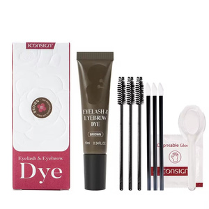 Teinture pour cils et sourcils pré-mélangée 2 en 1, teinture hybride sans mélange, crème colorante pour cils et sourcils pour salon - Product Image 2