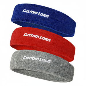 HB50052 Logo personnalisé Bandeaux de fitness Bandeaux de protection pour le <span class=keywords><strong>tennis</strong></span> sportif Bandeaux élastiques promotionnels avec broderie - Product Image 1
