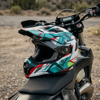 Casque de moto tout-terrain intégral certifié 3C, casque de protection pour la conduite sur sentier et moto tout-terrain