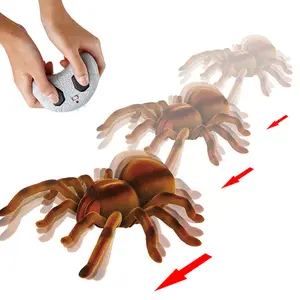 Halloween Plush Insects joke Toys Prank scary Infrared Realistic Animal Model rc spider model toy