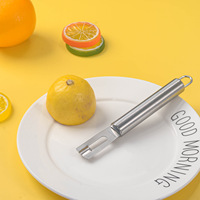 Fruit- en groenteschiller van roestvrij staal, citroenschiller, rasp, kaasschaafmes, pomelo- en sinaasappelschiller