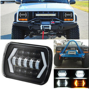 Fari a LED rettangolari 5x7 7x6 ciao/anabbagliante anabbagliante H4 H6054 per S10 Blazer Express Van/Wrangler YJ XJ Cherokee Truck - Product Image 2