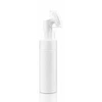 Flacon pompe rond pour mousse nettoyante visage 100ml 120ml 150ml 180ml 200ml avec tête de mousse en silicone