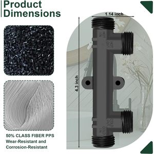 Válvula Sensora JULULINK 595926 para Bombas de Circulación de Agua Caliente Serie UP de Watts Grundfos, Plástico Negro y Latón - Product Image 4