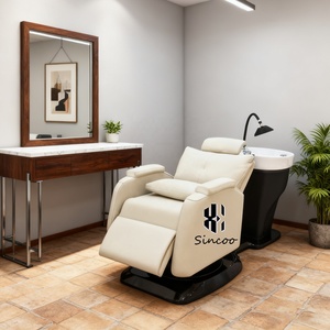 Fabricantes de muebles de salón Barbería Salón de belleza Equipo de <span class=keywords><strong>spa</strong></span> Retrolavado Masaje de espalda eléctrico Silla de champú con tazón - Product Image 4