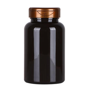 Botella negra de boca ancha para mascotas de 225ml, tapa abatible completa dorada, tableta de vitamina Maca de gama alta, producto de salud, tapa de rosca para uso de píldoras líquidas - Product Image 5