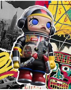 100% Original MART MEGA SPACE MOLLY 400% Jean-<span class=keywords><strong>Michel</strong></span> Basquiat Modèle 3D ABS/PVC Figurine Officielle Anime Boîte Mystère Collection - Product Image 5