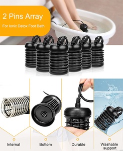 مجموعة مكونة من <span class=keywords><strong>2</strong></span> دبوس لحمامات القدم الآيونية للتخلص من السموم وحمامات القدم في الحمام الأيوني - Product Image 2