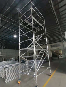 Échafaudage mobile galvanisé à roulettes avec stabilisateurs, fourni directement par l'usine - Product Image 5