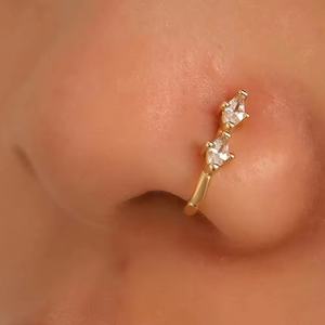 Anillo de Nariz Clásico de Plata de Ley 925 de 18k para Mujer, Piercing de Nariz de 7mm con Ópalo, Joyería Fina para Perforación de Nariz - Product Image 3