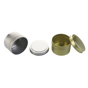 Barattoli Vuoti in Metallo <span class=keywords><strong>Oro</strong></span> Nero Argento da 2oz 4oz 6oz 8oz per Alimenti Caramelle Caffè Cosmetici Profumi Creme Candele - Product Image 2