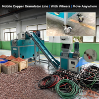 Ligne de production intégrée de granulateur de fil de cuivre Lansing LX-300A 100-180 kg/h, machine automatique de recyclage de câbles usagés
