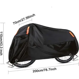Pelindung sepeda motor ukuran dapat diatur, pelindung tahan air untuk luar ruangan
