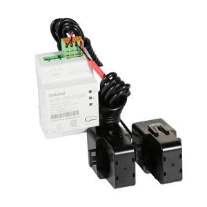 Acrel-Medidor de energía de riel DIN RS485 monofásico de 3 cables, 200, 120, V, 200A, con dos CTs divididos para sistema fotovoltaico