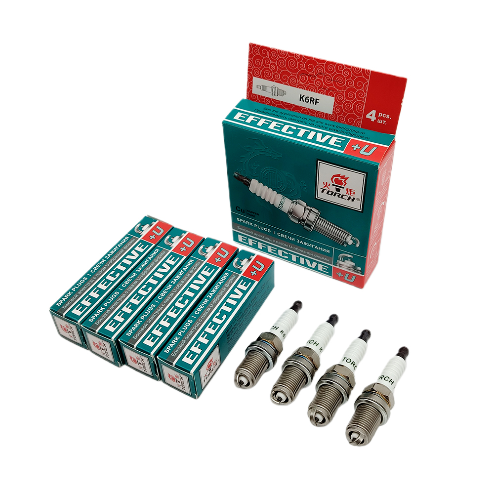 Iridium Spark Plug K6RF TORCH Replace Candle BKR6E BKR6EZ DENSO K20PRUR for 7700500168 for 90098-70053 for 22401-20J06