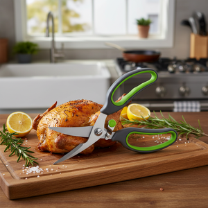 Cesoie per pollame con impugnatura morbida da 23cm per strumenti per carne e pollame - Product Image 3