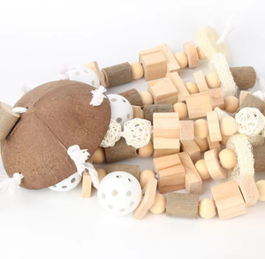 <strong>Wholesale</strong> New Style Bird Large <strong>Parrot</strong> <strong>Toys</strong> Natural Wooden Blocks Bird Chewing <strong>Toy</strong> Bite <strong>Toy</strong> Suits for Macaws <strong>Parrots</strong> - Product Image 5