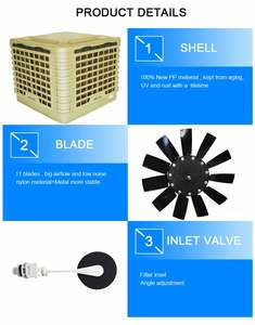 Youpin JHCOOL-système de ventilation industriel à <span class=keywords><strong>d</strong></span>écharge en basse, 18000 cm, grand <span class=keywords><strong>climatiseur</strong></span> par évaporation, pour l'usine - Product Image 5