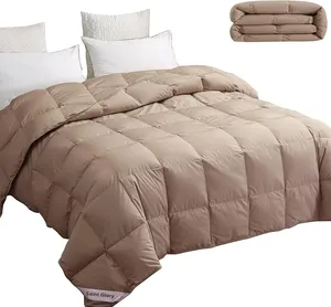 轻质羽绒被冷却床罩，适用于炎热气候/卧铺超软羽绒被特大床