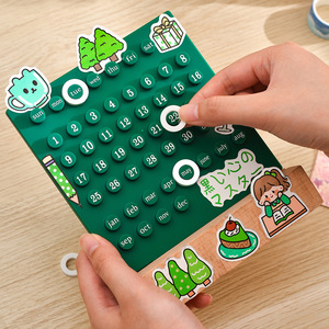 Circular perpetuo DIY hecho a mano acrílico escritorio cuenta regresiva calendario examen preparación recordatorio tarjeta con reloj inútil - Product Image 2