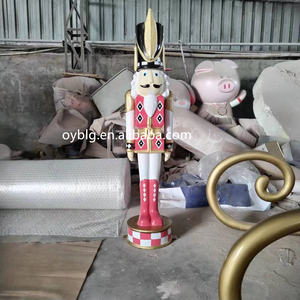 Nouvelle Décoration de Noël en Fibre de Verre, Grand <span class=keywords><strong>Casse</strong></span>-<span class=keywords><strong>Noisette</strong></span> de 240 <span class=keywords><strong>cm</strong></span>, Soldat Jouet - Product Image 3