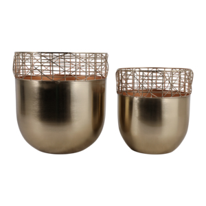 Vasi Moderni in Filo Metallico, Fioriere Decorative per Interni ed Esterni, Vasi per Piante da Giardino - Product Image 1