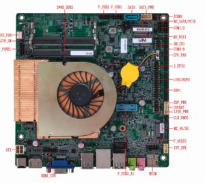 เมนบอร์ดพร้อมหน่วยความจำ AI DDR5รองรับพอร์ต RS485 6ช่องสำหรับโปรเซสเซอร์ Meteor Lake Ultra 5 125U แรม DDR5เมนบอร์ด i9 - Product Image 4