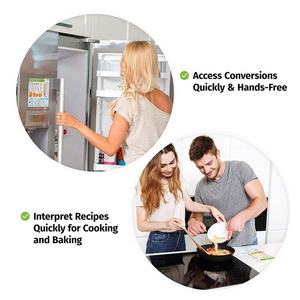 Кухонная диаграмма для преобразования, магнит, имперский и метрический в стандартный, диаграмма для преобразования, Декор, измерения для измерения пищи - Product Image 5