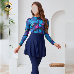 Zaynab Burkinis maillot de bain personnalisé métal Logo grande taille maillots de bain modeste filles maillot de bain Motive Force maillots de bain musulmans modeste Burkinis - Product Image 3