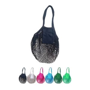 Sacs en filet de pêche recyclé en gros, pliables, personnalisés, en coton biologique et lin, pour fruits et légumes, durables, promotionnels - Product Image 2