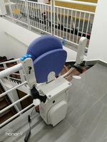 Mini-ascenseur électrique automatique incurvé de bonne qualité pour la maison, pour personnes à mobilité réduite, avec fonction d'urgence