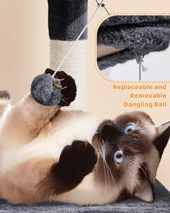 Torre de gato personalizable con condominio y cama colgante-Estructura de juego de varios niveles para gatitos-Descuento por pedido a granel/ - Product Image 6