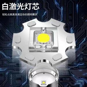 ไฟฉายแบบชาร์จไฟได้ LED ระยะลำแสง 1000 ม. ปรับซูมได้ ปรับโฟกัสได้ ผิวขัดเงา - Product Image 1