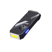 Mini lampe torche multicolore pour le camping en plein air, la randonnée, avec aimant puissant, lumière UV noire, alarme d'urgence, lampe de poche
