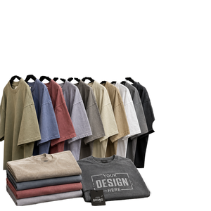 Camisetas de algodón lavado para hombre al por mayor, camisetas lisas para serigrafía, bordado y personalización de marca, algodón de alta calidad - Product Image 1