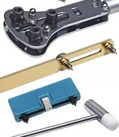 Peralatan Perbaikan Jam Tangan Multifungsi dari Baja Anti Karat, Pembuka Casing, Alat Spring Bar untuk Bengkel Perbaikan Jam, Pasokan Grosir
