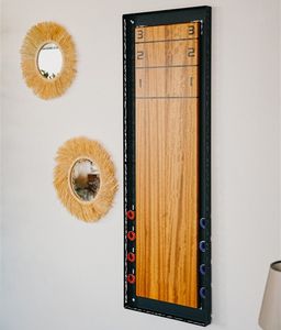 Man Cave Tabletop permainan dinding seni kantor Gameroom dekorasi papan Kocok meja dinding logam seni Shuffleboard permainan - Product Image 1