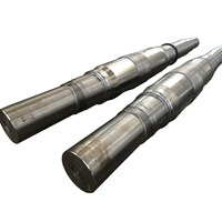 Arbre de transmission forgé sur mesure de grande taille, composant d'éolienne en acier allié haute résistance usiné CNC